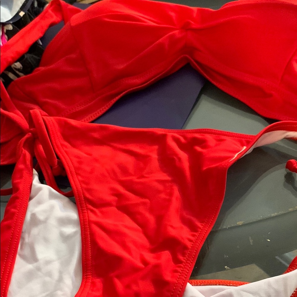 Vibrant Red Bikini Set